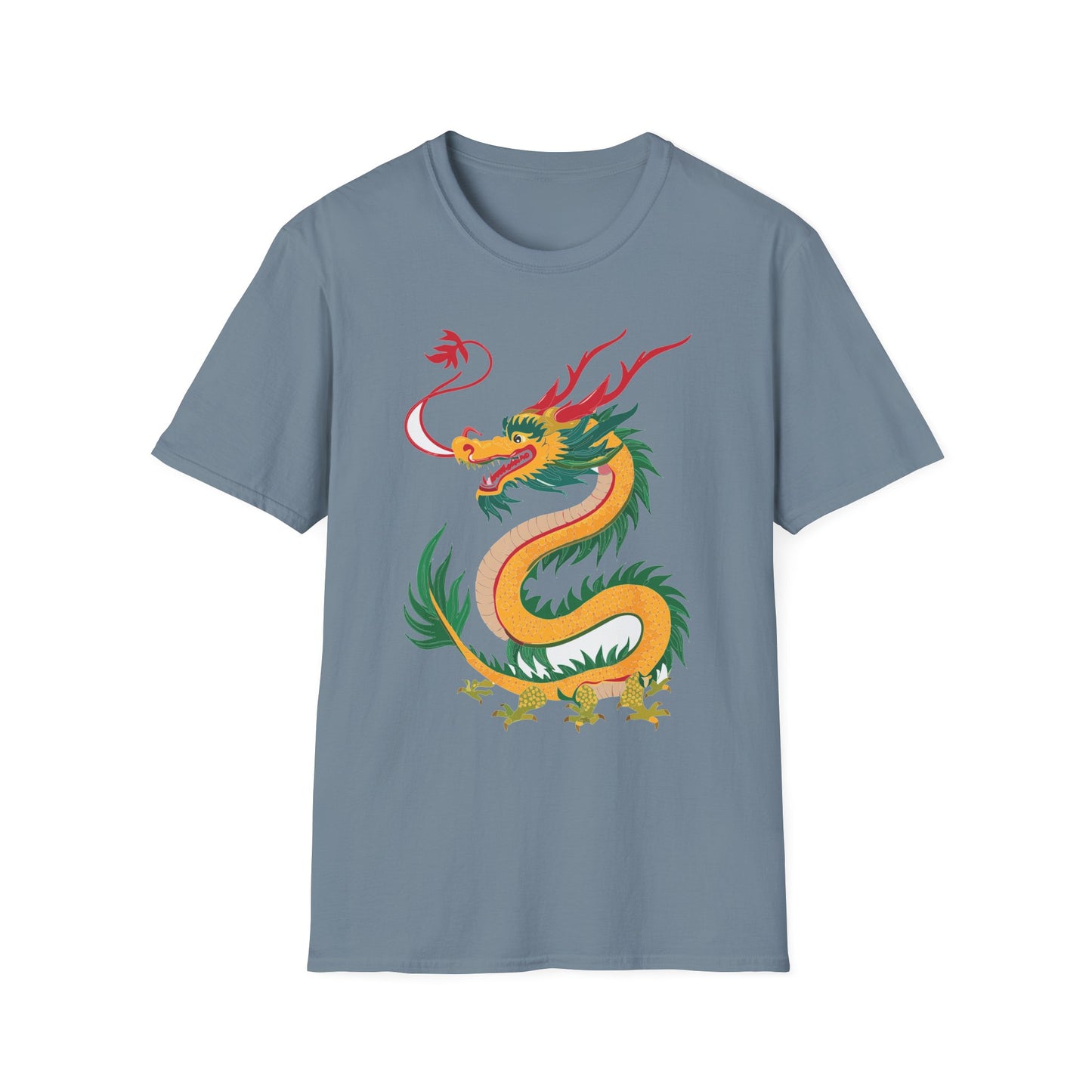Dragon T Shirt Unisex Dragon Shirt Animal Shirt Gildan Softstyle 64000 100 Percent Cotton Tee