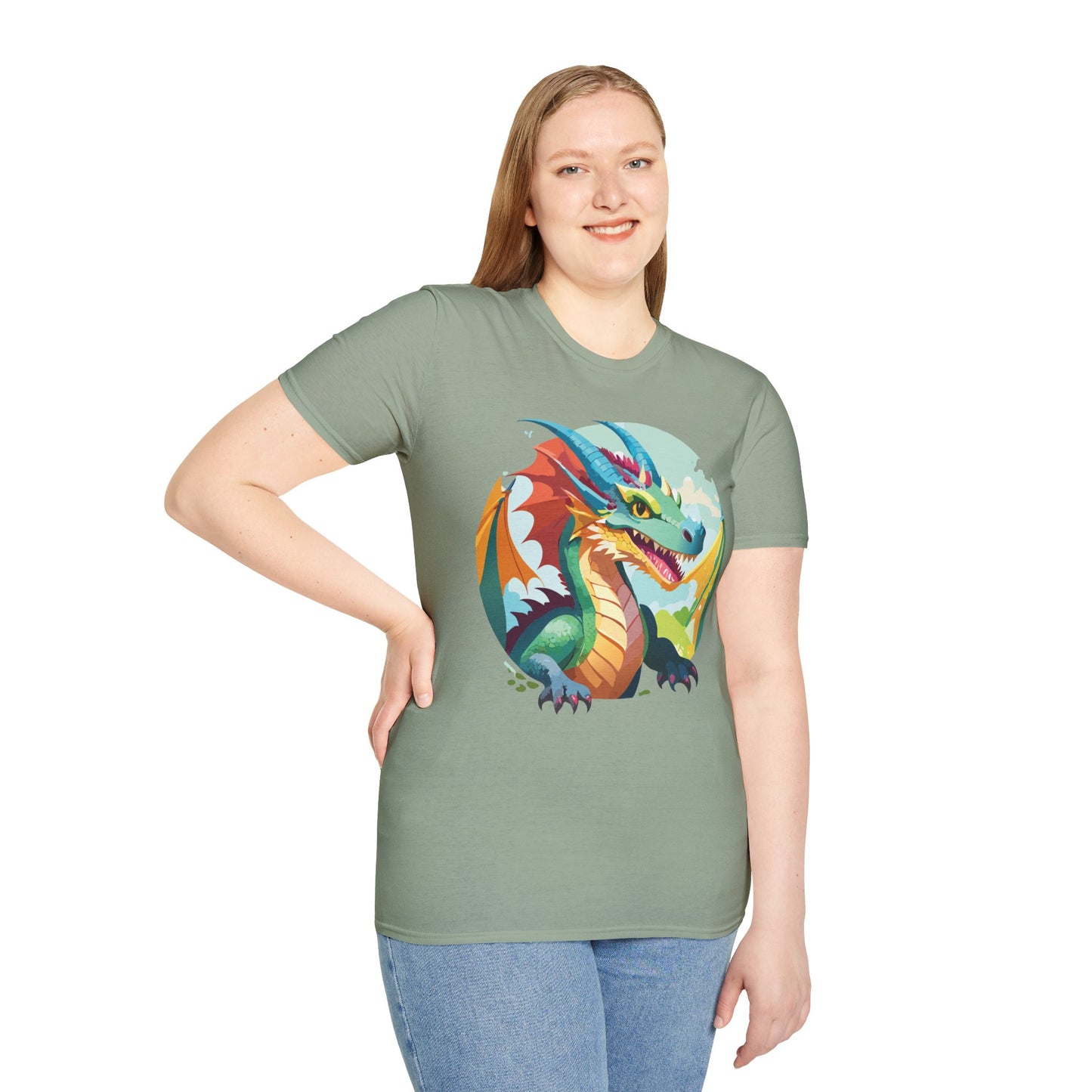 Dragon T Shirt, Dragon Shirt, Shirt with Animals, Animal Shirt