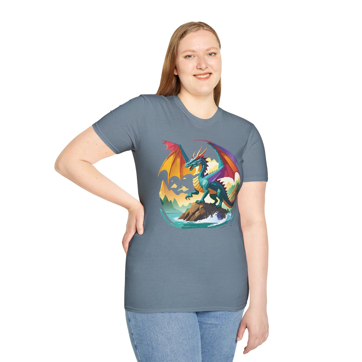 Dragon T Shirt, Dragon Shirt, Shirt with Animals, Animal Shirt