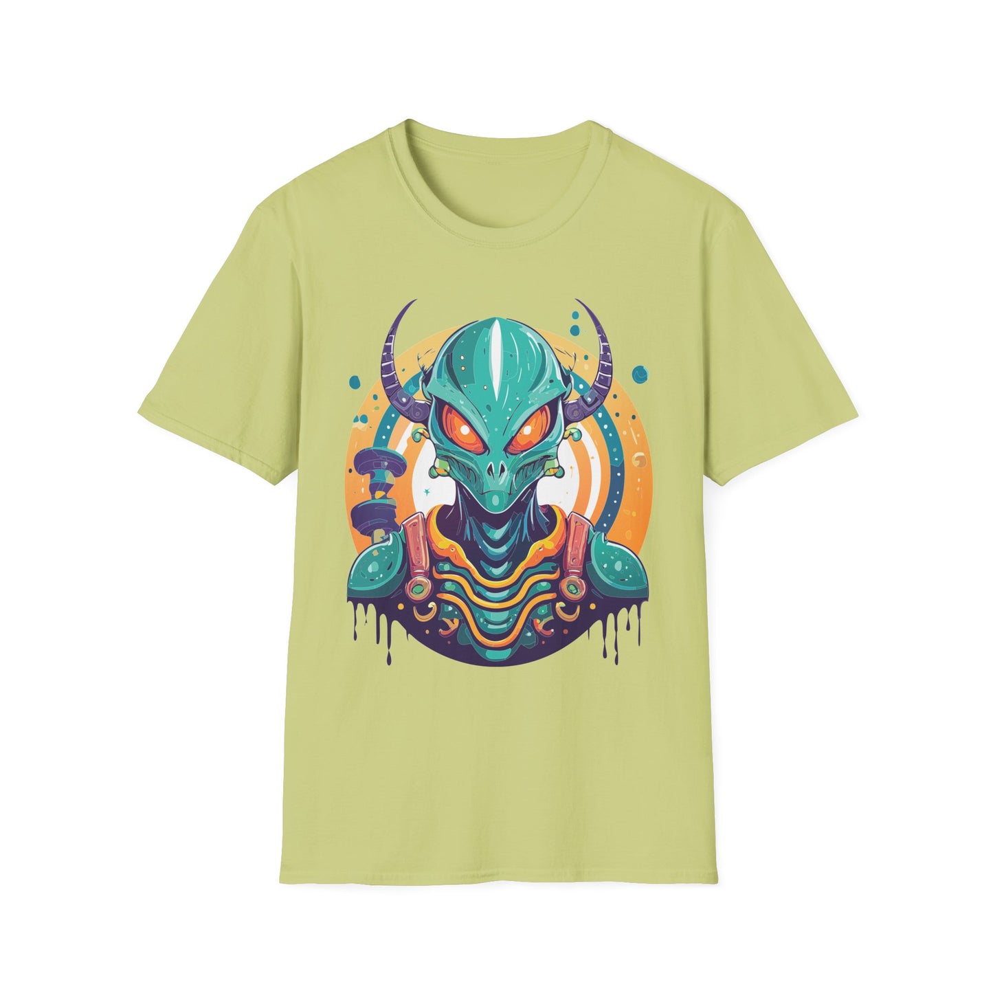 Alien T Shirt Cosmos Shirt Unisex Softstyle Tee 100 Percent Ring Spun Cotton Short Sleeve