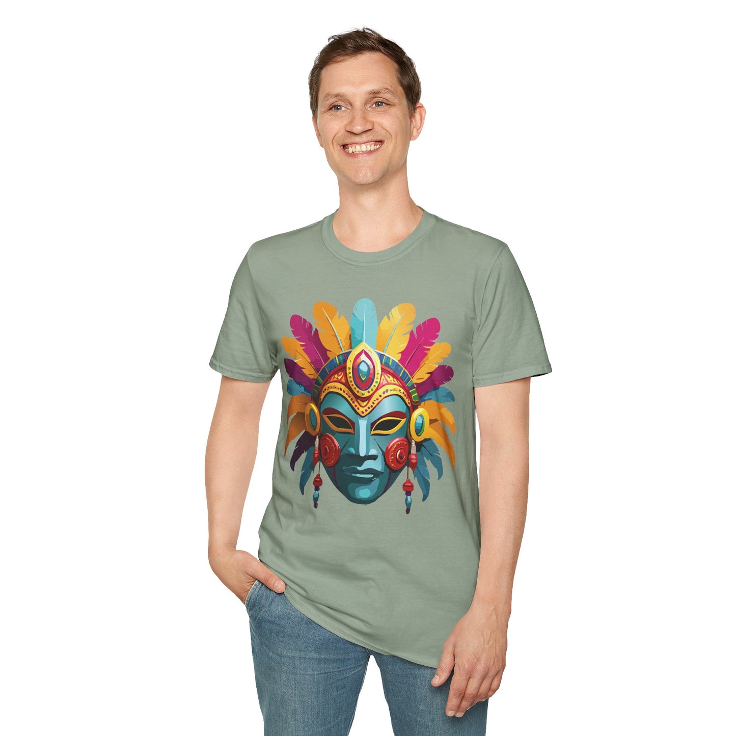 Mask Tee Shirt, Mask Shirt, Shirt with Mask, Masquerade Tees