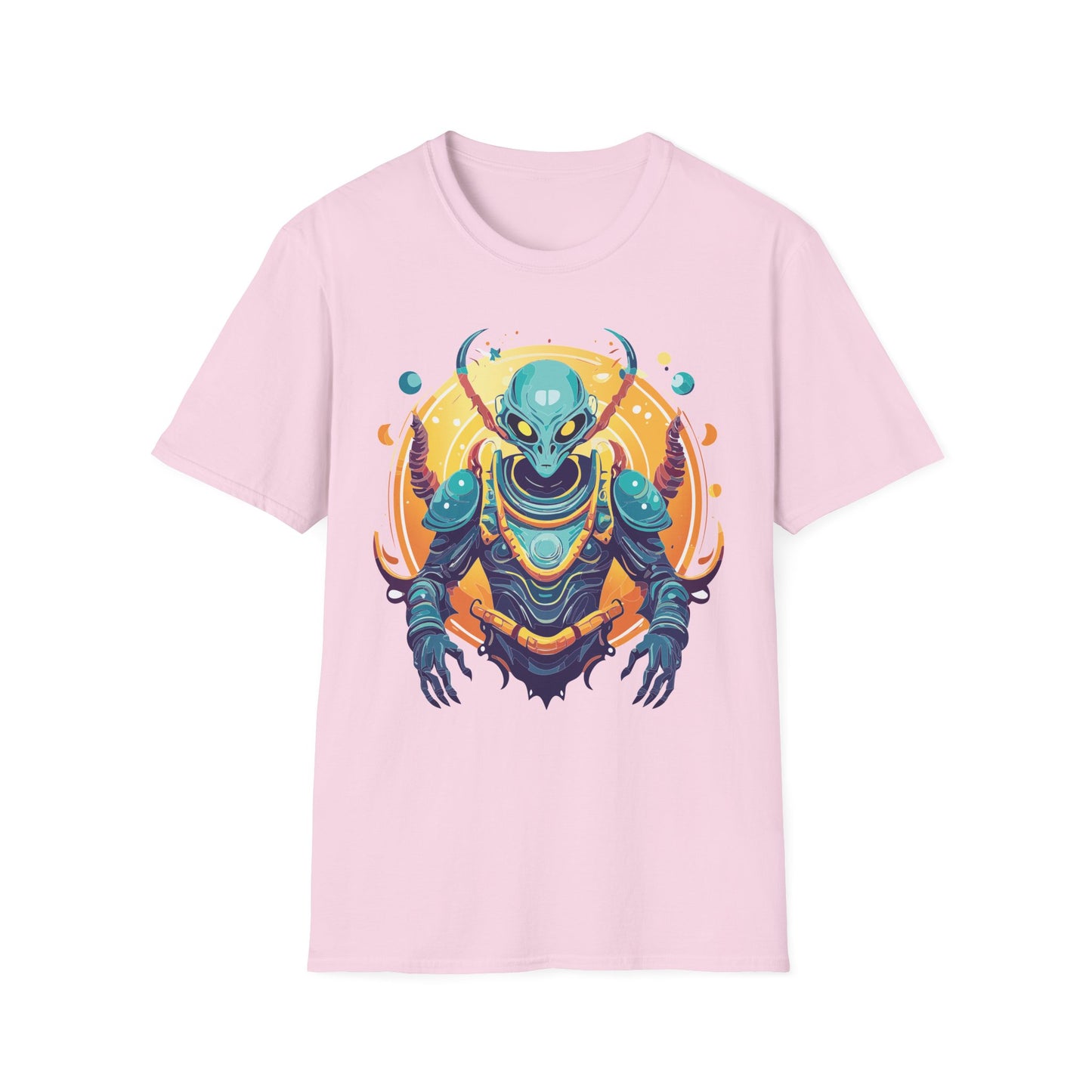 Cosmos Alien T Shirt Unisex Softstyle Short Sleeve Tee With Alien Art Design Artwork