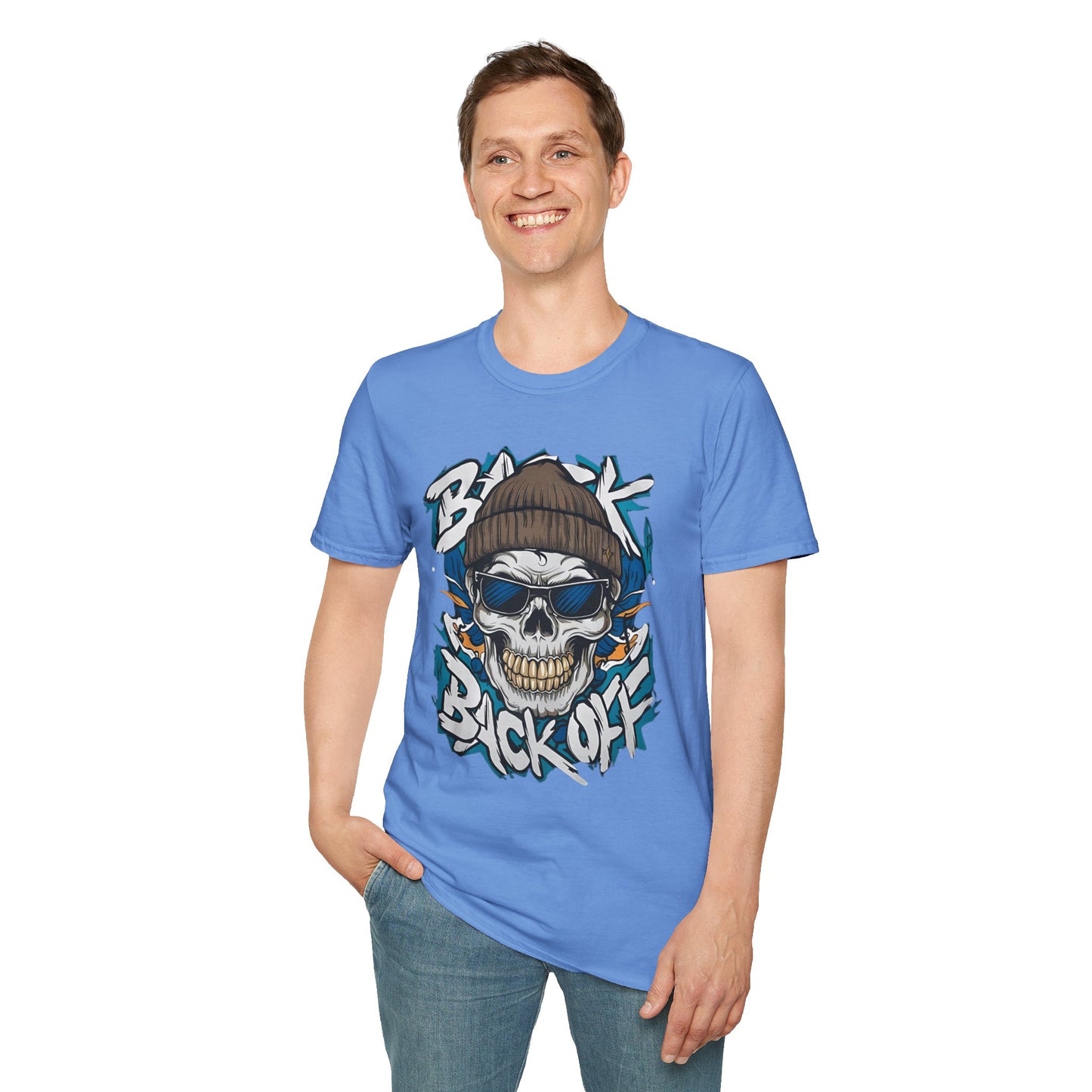 Gildan Softstyle Skull Tee Shirt Unisex Skeleton Design 100 Percent Cotton Graphic Tee
