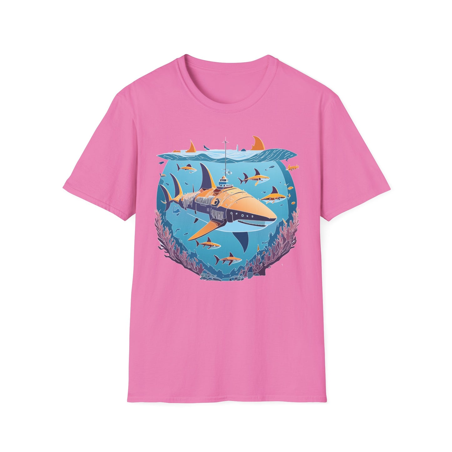 Ocean Tee Shirt, Ocean Shirt, Shirt with Ocean, U boat Tees, Shirt with U-Boat