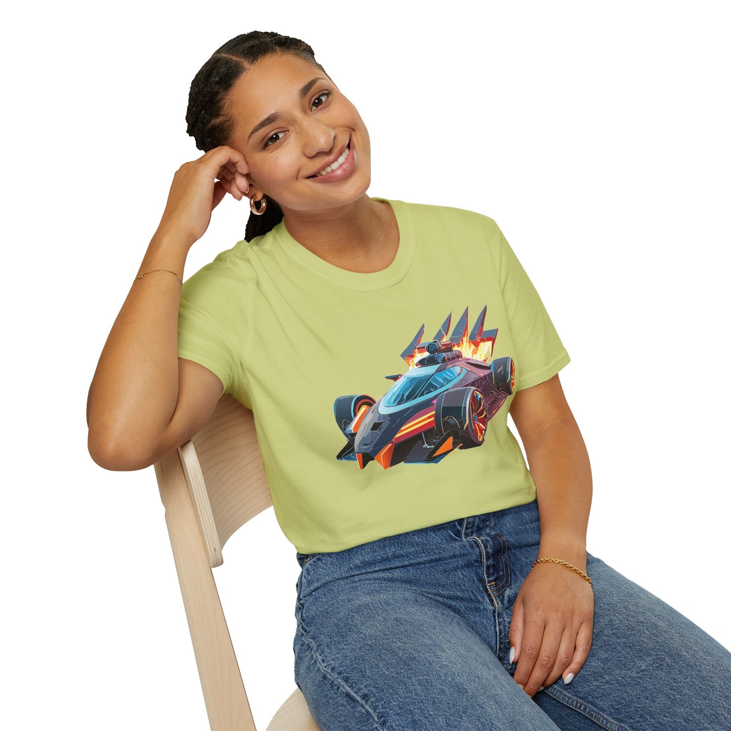 Car T Shirt Unisex Softstyle Cotton Tee With Cars Graphic Hot Wheels Design For Men Women
