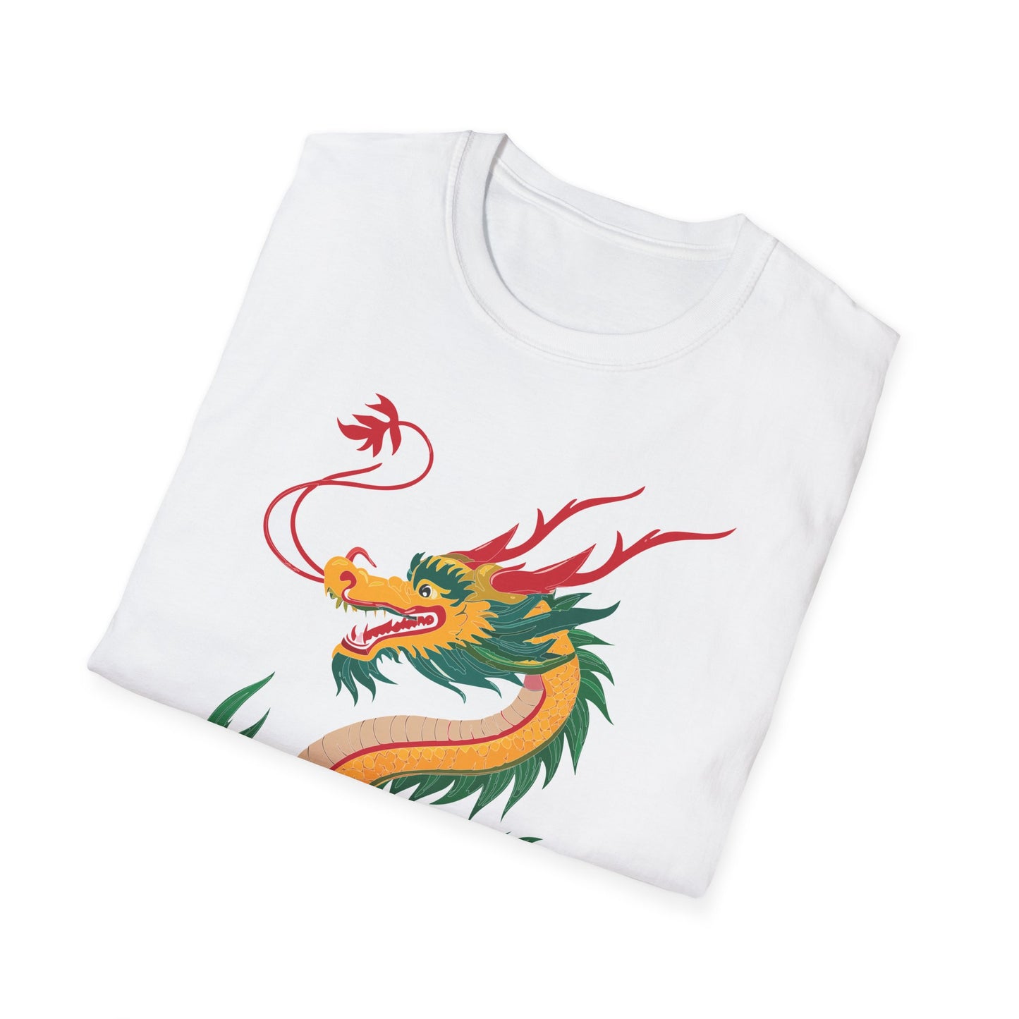 Dragon T Shirt Unisex Dragon Shirt Animal Shirt Gildan Softstyle 64000 100 Percent Cotton Tee