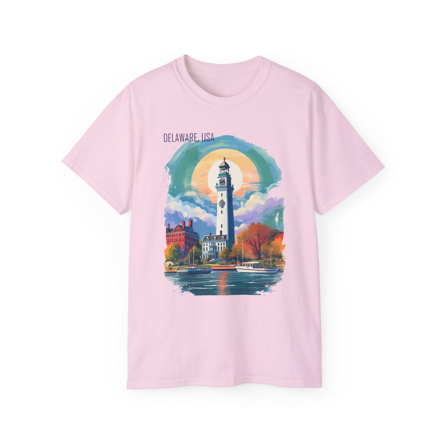 Delaware Graphic Unisex Cotton T‑Shirt 1