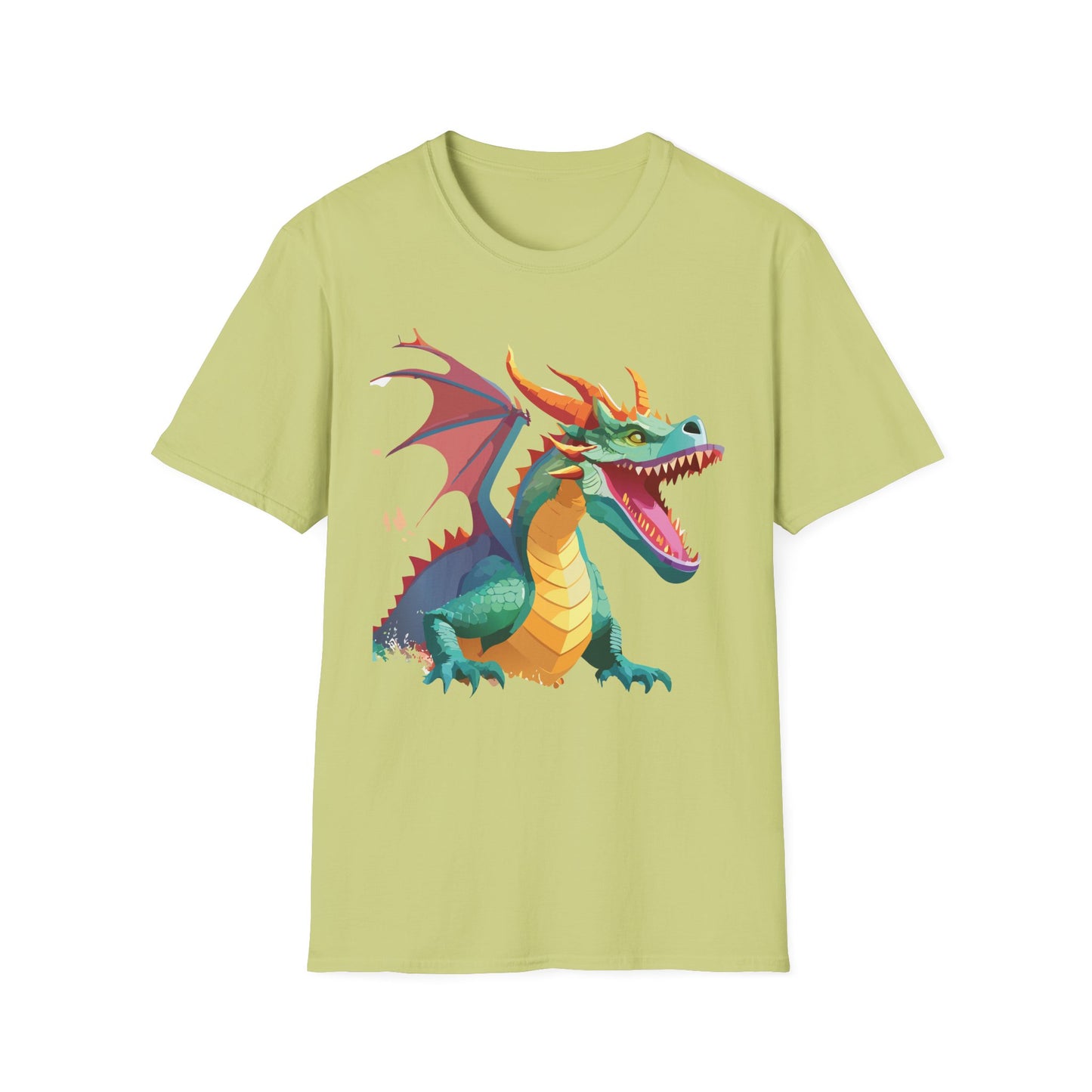 Dragon Graphic T Shirt Unisex Softstyle Cotton Tee Dragon Art Shirt For Men Women