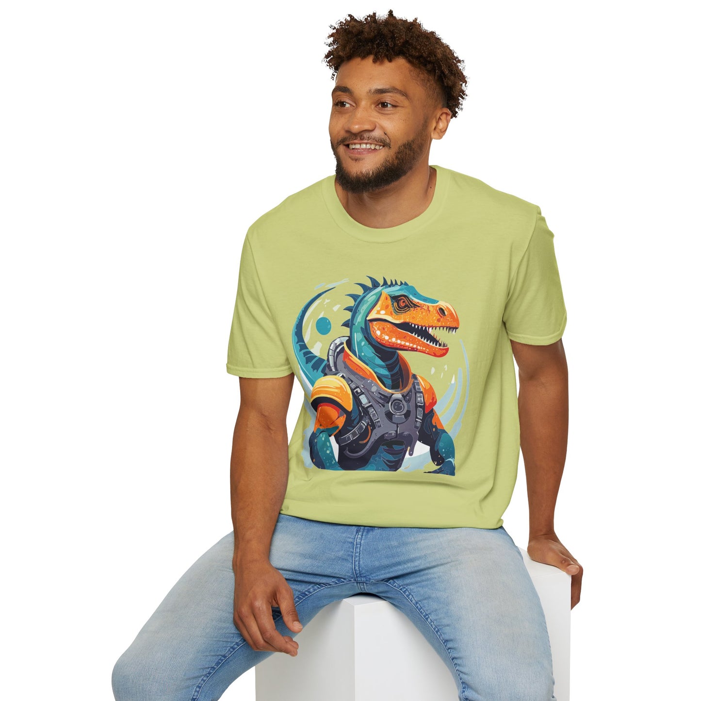 Gildan Alien Cosmos T Shirt Unisex Softstyle 64000 Cotton Tee With Alien Art Design Graphic Print