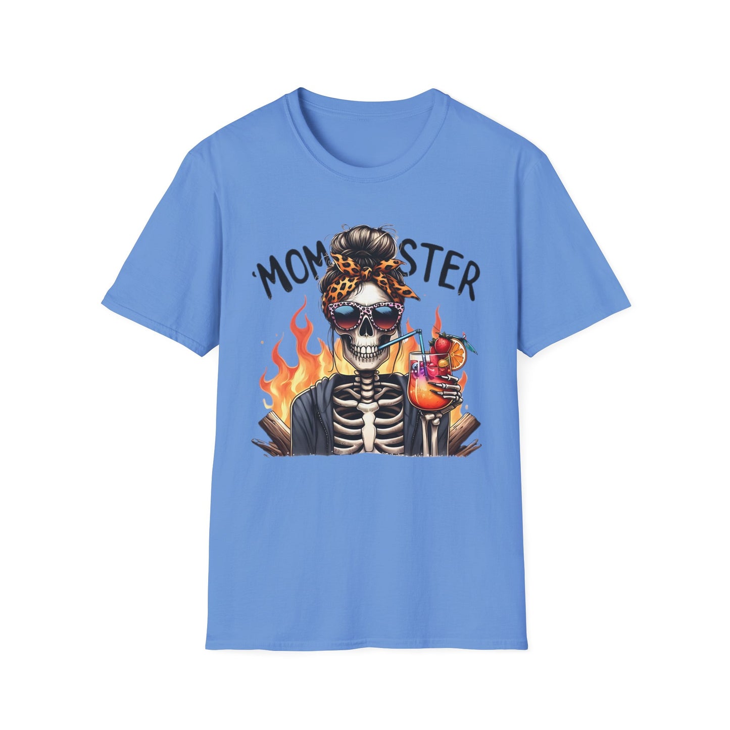 Skull Tee Shirt Unisex Skeleton Shirt Softstyle Gildan 100 Percent Cotton Graphic Tee