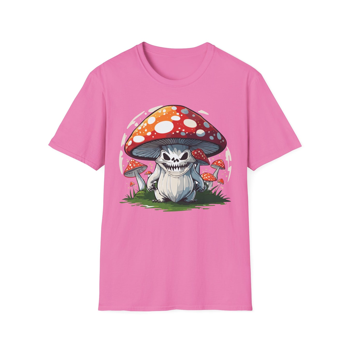 Mashroom Tee Shirt Unisex Softstyle 64000 100 Percent Ring Spun Cotton Funny Mashroom Fungus Design