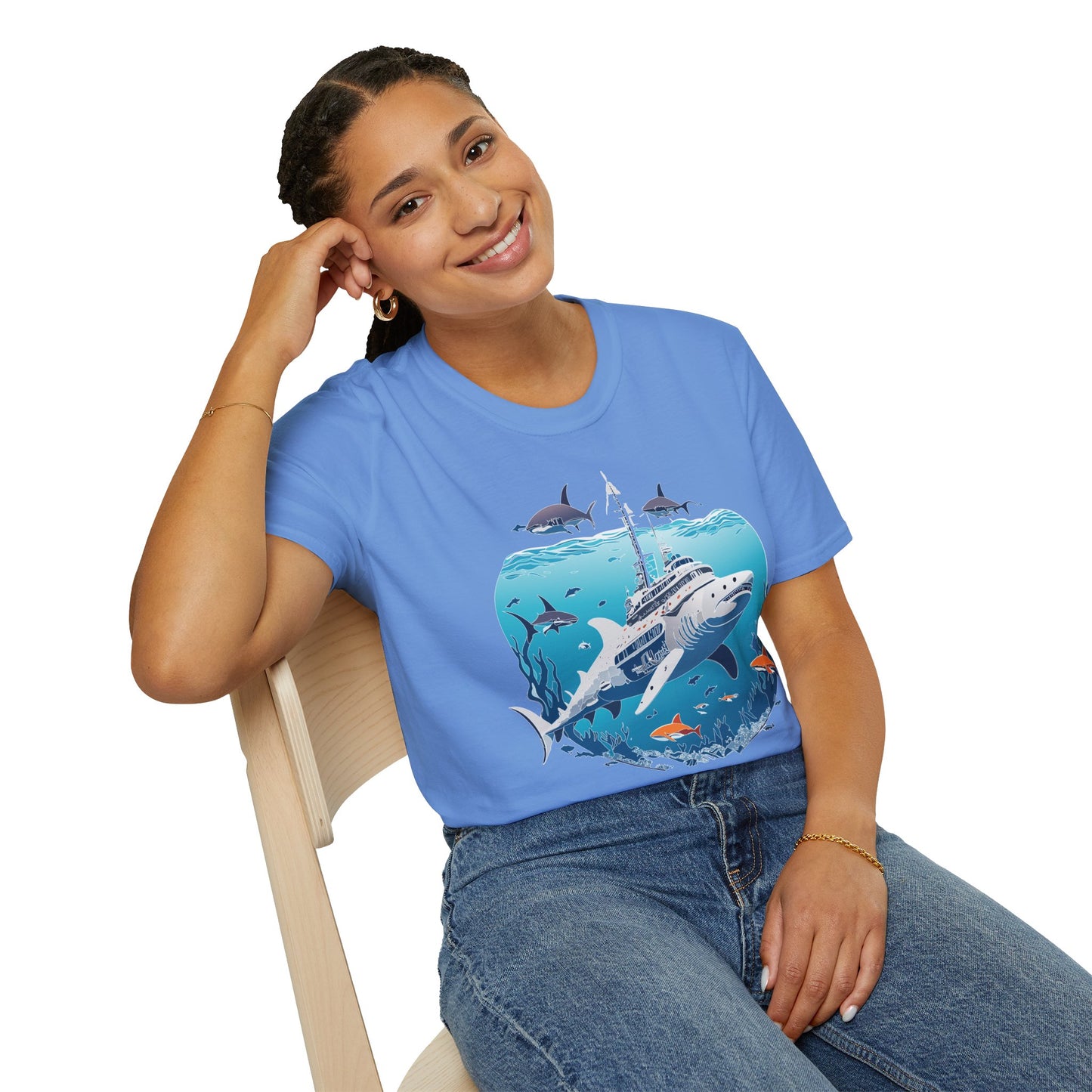 Ocean Tee Shirt, Ocean Shirt, Shirt with Ocean, U boat Tees, Shirt with U-Boat