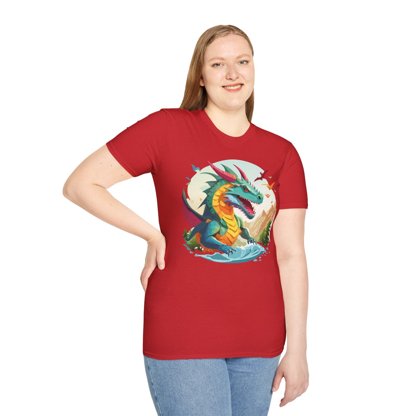 Dragon T Shirt, Dragon Shirt, Shirt with Animals, Animal Shirt