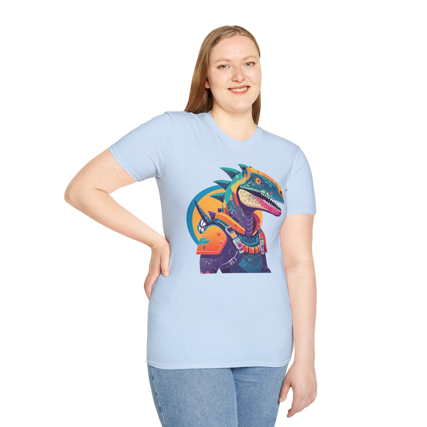 Unisex Alien Cosmos Shirt With Art Design Gildan Softstyle 64000 Short Sleeve Tee