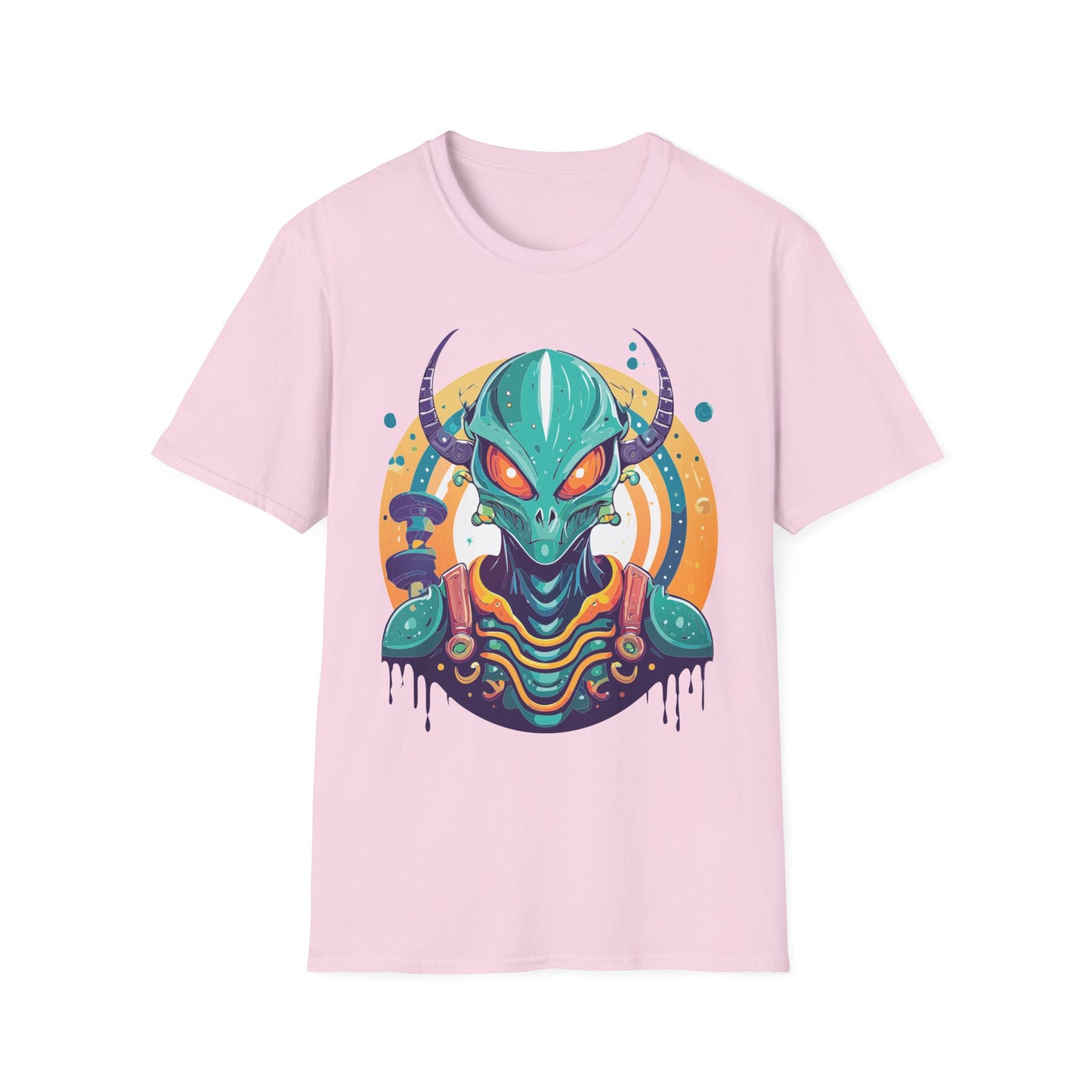 Alien T Shirt Cosmos Shirt Unisex Softstyle Tee 100 Percent Ring Spun Cotton Short Sleeve