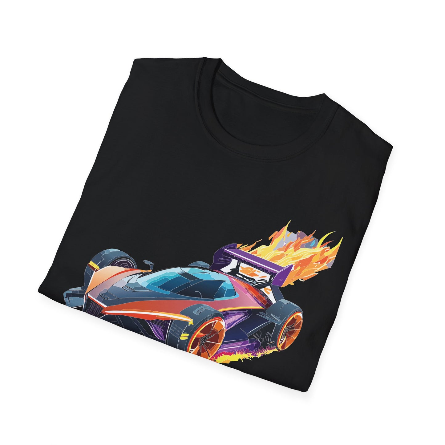 Unisex Car T Shirt Hot Wheels Graphic Tee Car Shirt Gildan Softstyle 64000 Cotton Tee
