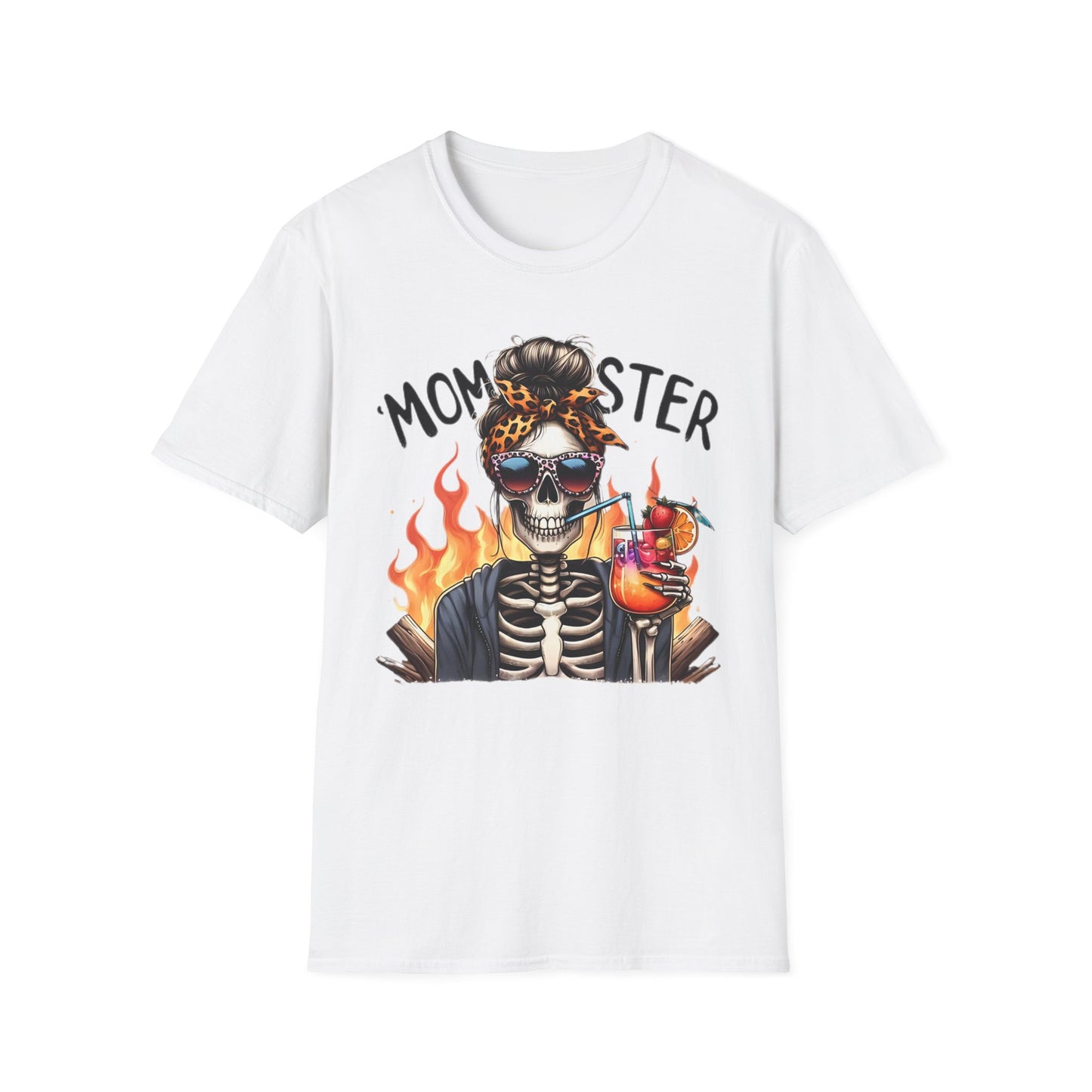 Skull Tee Shirt Unisex Skeleton Shirt Softstyle Gildan 100 Percent Cotton Graphic Tee