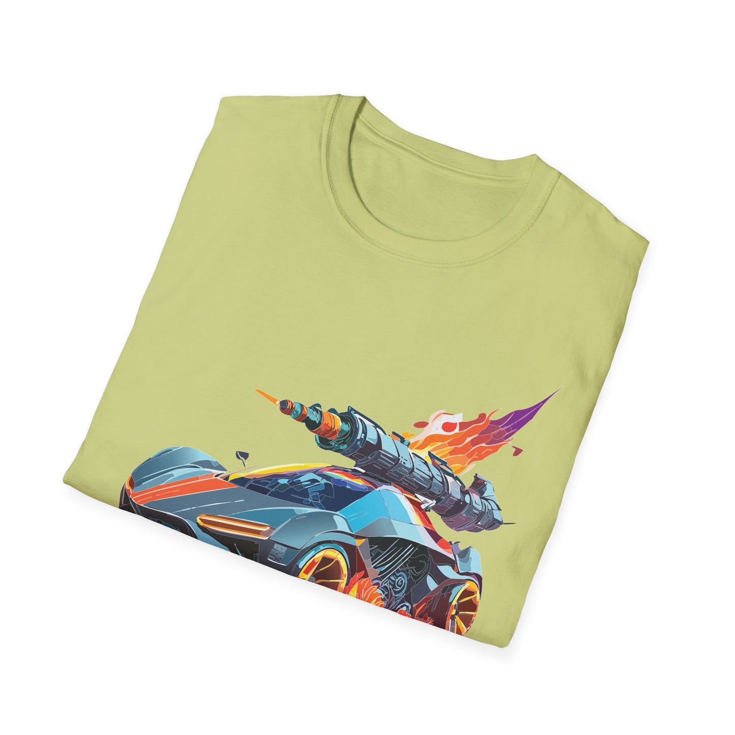 Car T Shirt for Car Lovers Unisex Softstyle Tee 64000 Hot Wheels Design Shirt with Cars