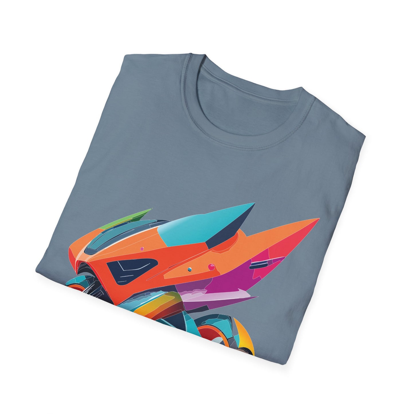 Unisex Bike T Shirt Moto Shirt Motorcycle MTB T Shirt 100 Percent Cotton Softstyle