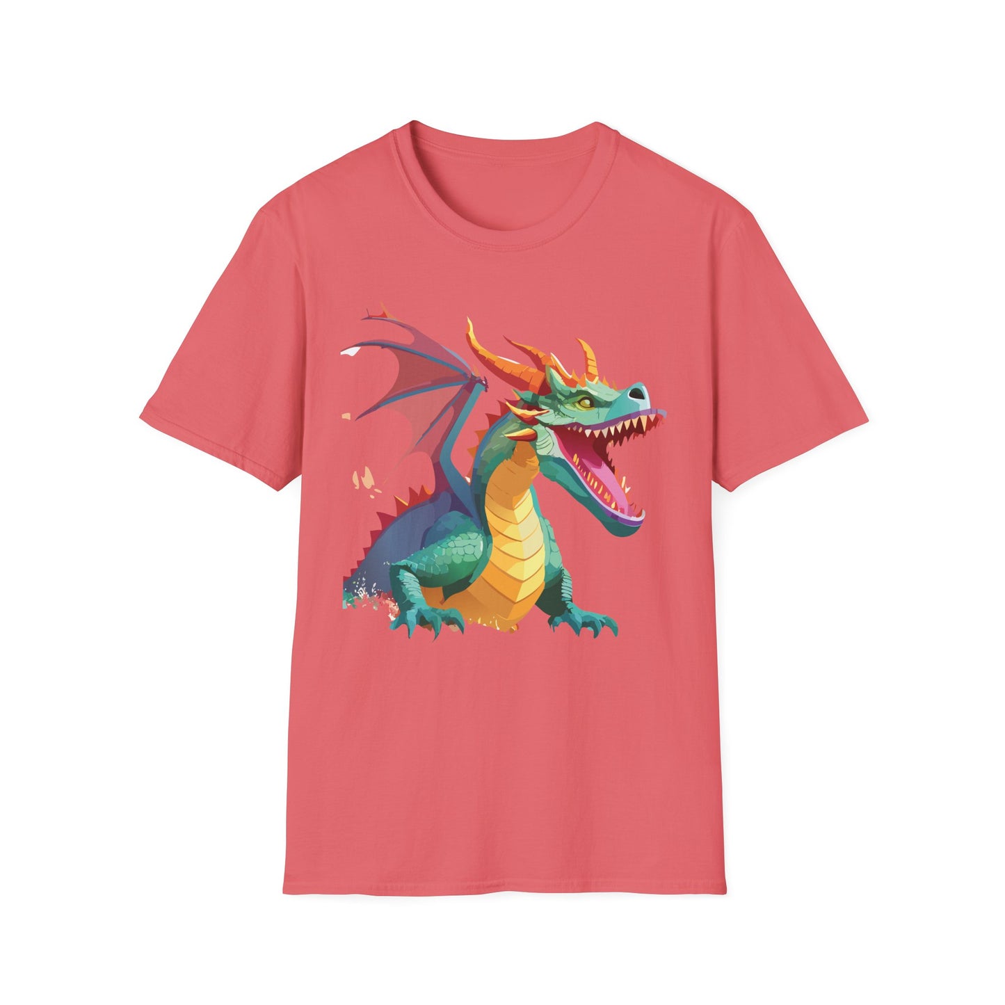 Dragon Graphic T Shirt Unisex Softstyle Cotton Tee Dragon Art Shirt For Men Women