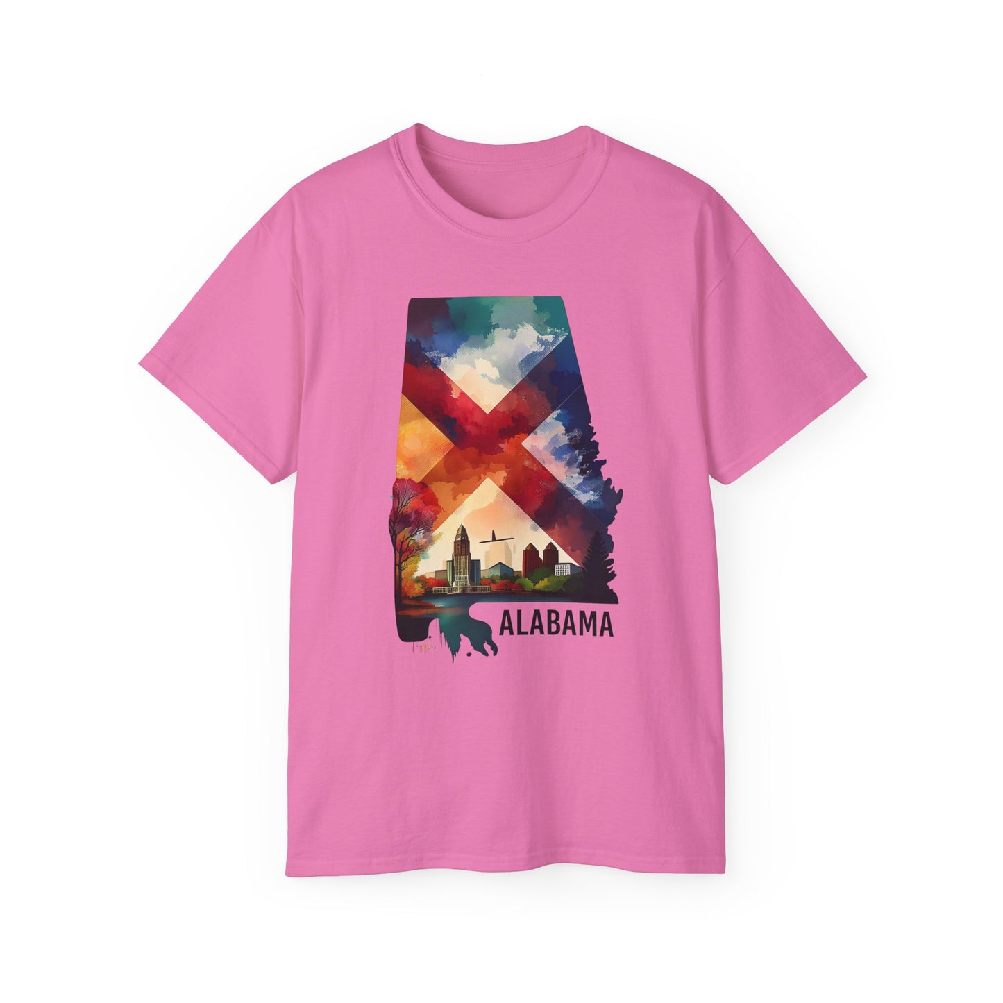 Alabama Graphic Unisex 100 Cotton T‑Shirt 1