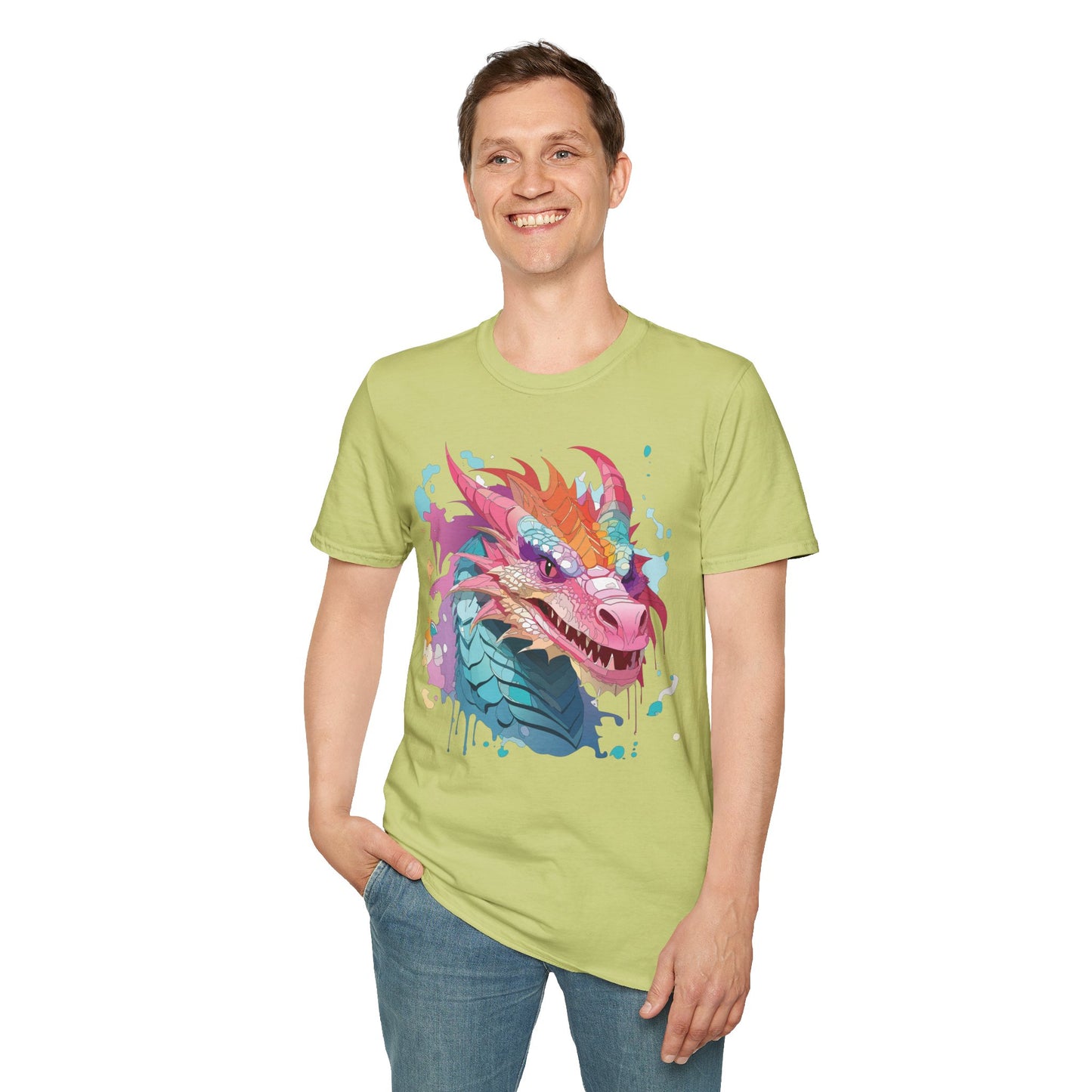 Dragon T Shirt, Dragon Shirt, Shirt with Animals, Animal Shirt