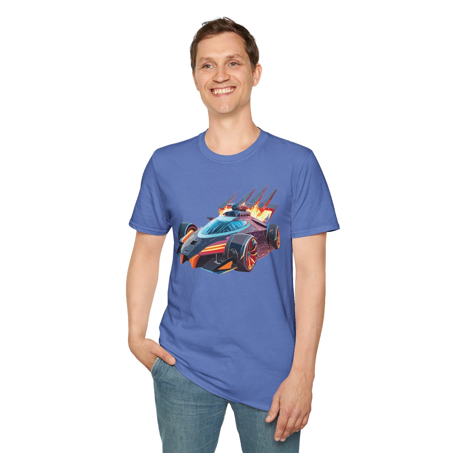 Car T Shirt Unisex Softstyle Cotton Tee With Cars Graphic Hot Wheels Design For Men Women
