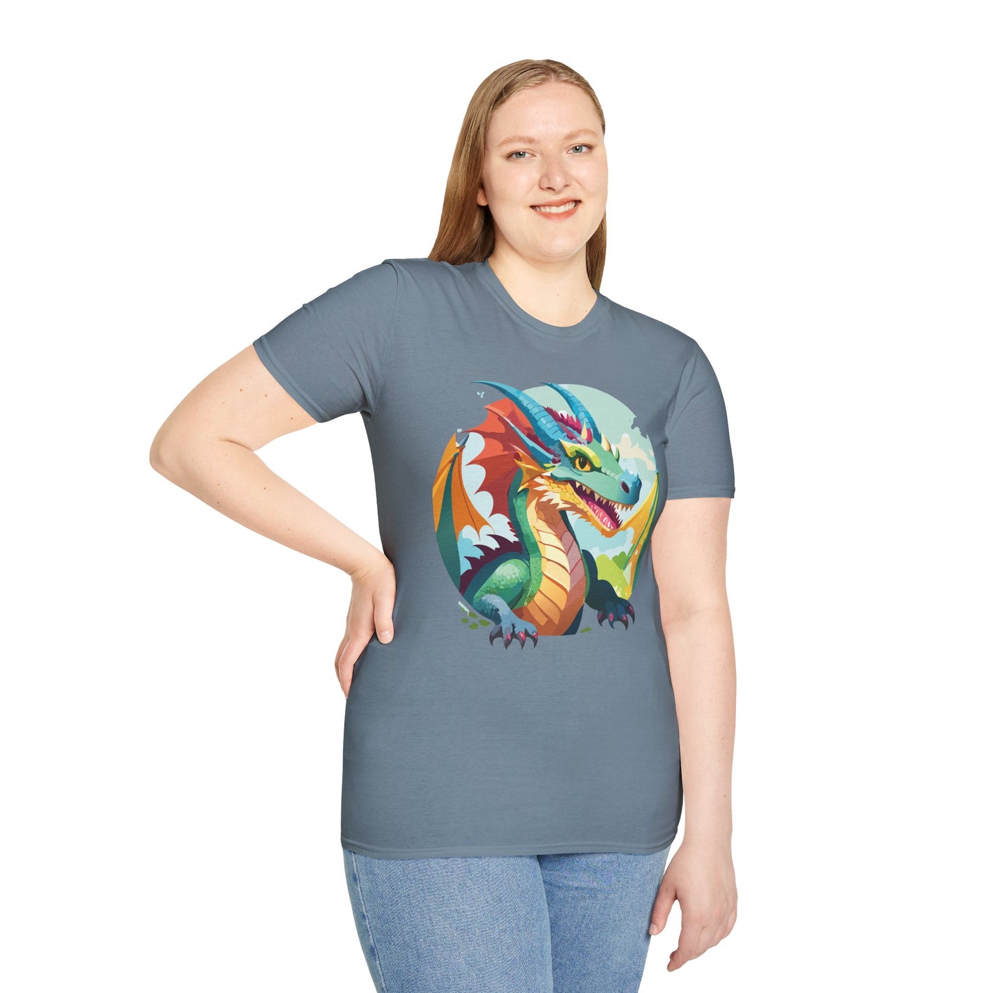 Dragon T Shirt, Dragon Shirt, Shirt with Animals, Animal Shirt