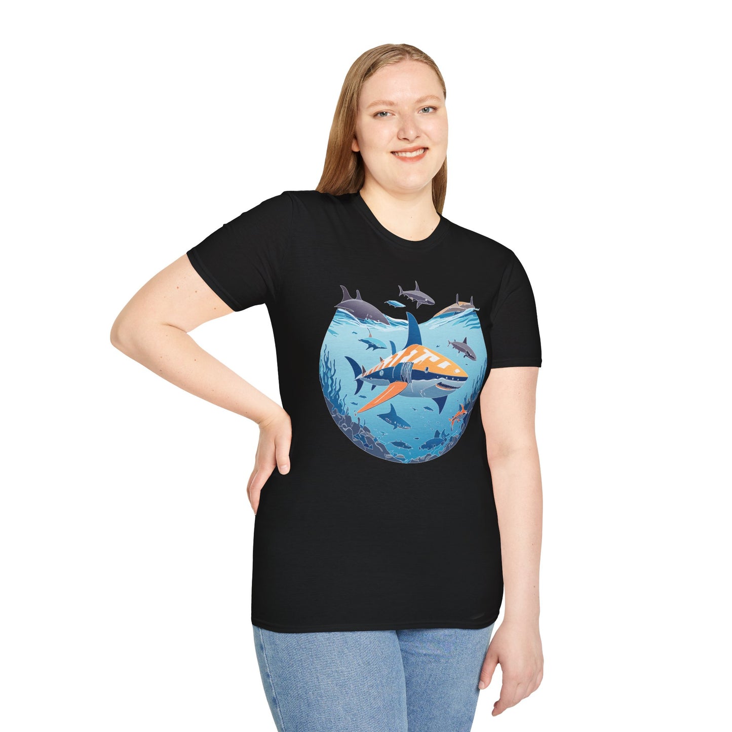 Ocean Tee Shirt, Ocean Shirt, Shirt with Ocean, U boat Tees, Shirt with U-Boat
