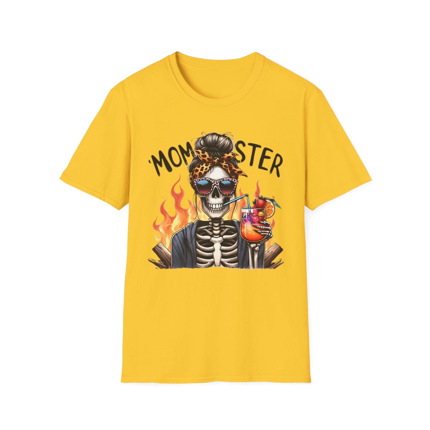 Skull Tee Shirt Unisex Skeleton Shirt Softstyle Gildan 100 Percent Cotton Graphic Tee