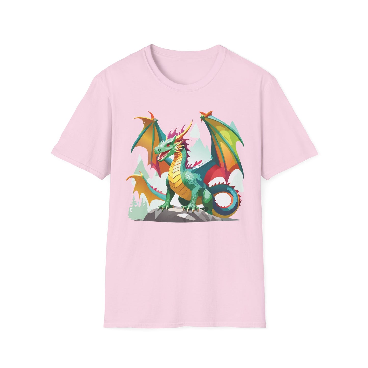 Dragon Graphic T Shirt for Men and Women Unisex Animal Design Softstyle Cotton Tee Premium Quality