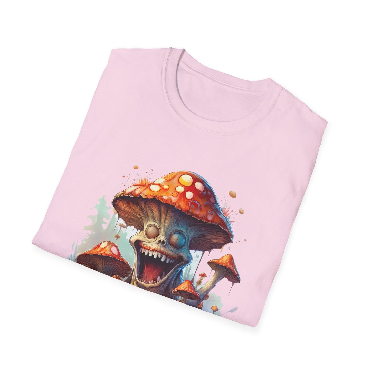 Mashroom Short Sleeve Tee Unisex Funny Mashroom Shirt With Fungus Graphic Gildan Softstyle 64000