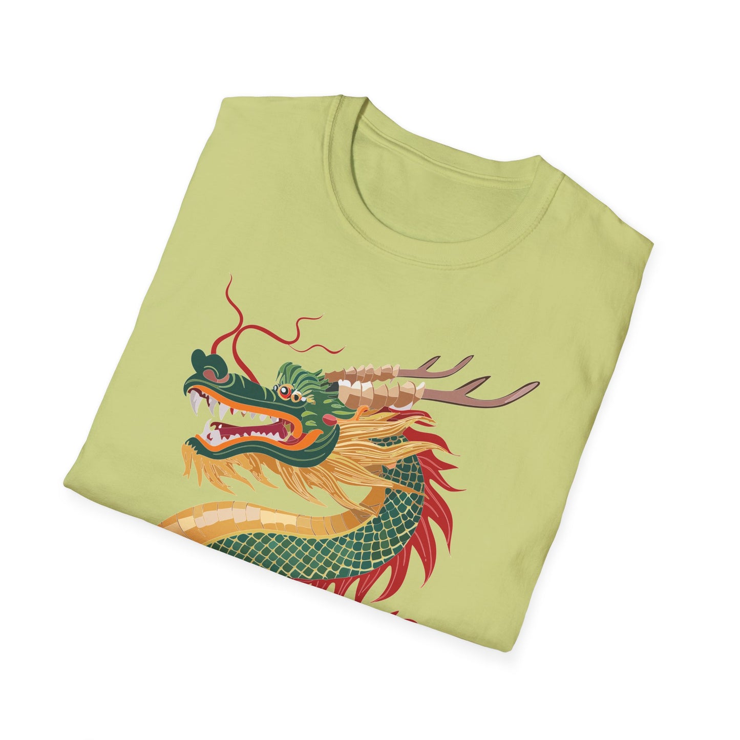 Dragon T Shirt Unisex Dragon Shirt With Animal Art Design Gildan Softstyle 64000 Tee