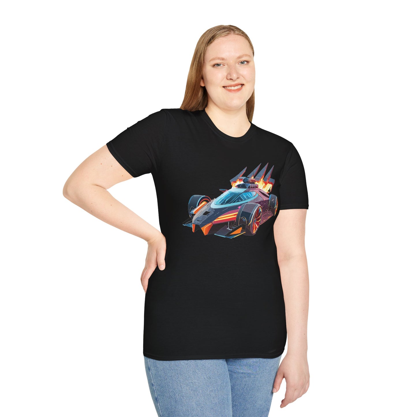 Car T Shirt Unisex Softstyle Cotton Tee With Cars Graphic Hot Wheels Design For Men Women