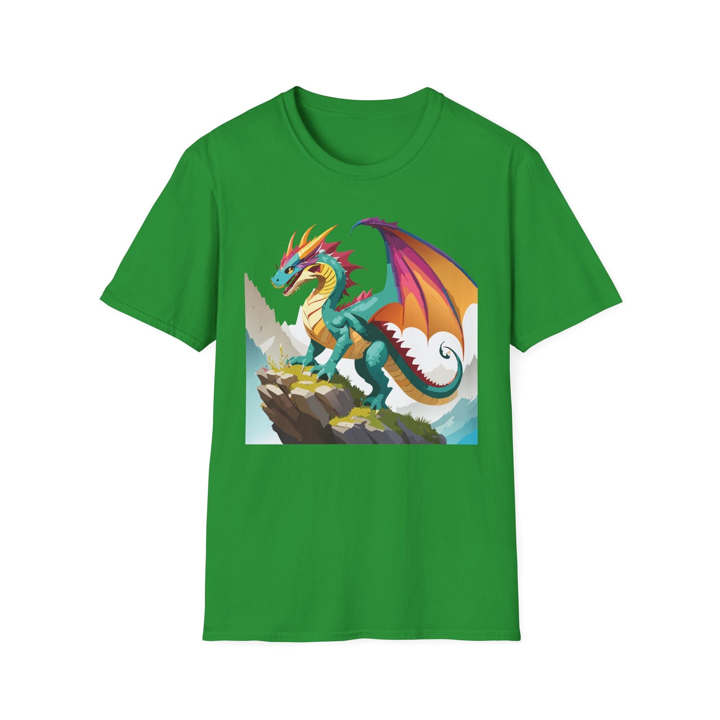 Dragon T Shirt Unisex Dragon Shirt With Animal Art Design Softstyle Cotton Tee Shirt