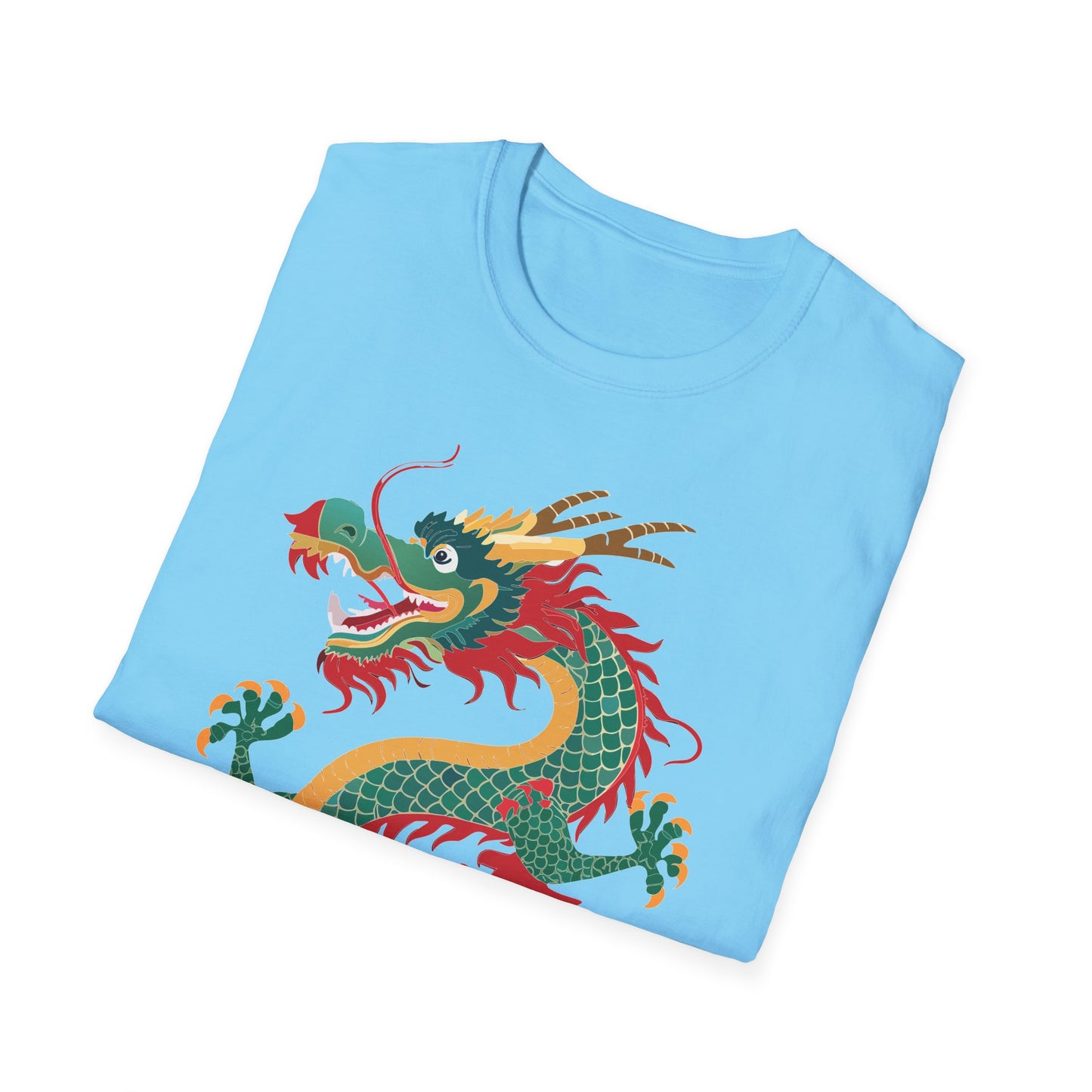 Dragon T Shirt Unisex Dragon Shirt With Animal Art Design Gildan Softstyle Tee 100 Cotton