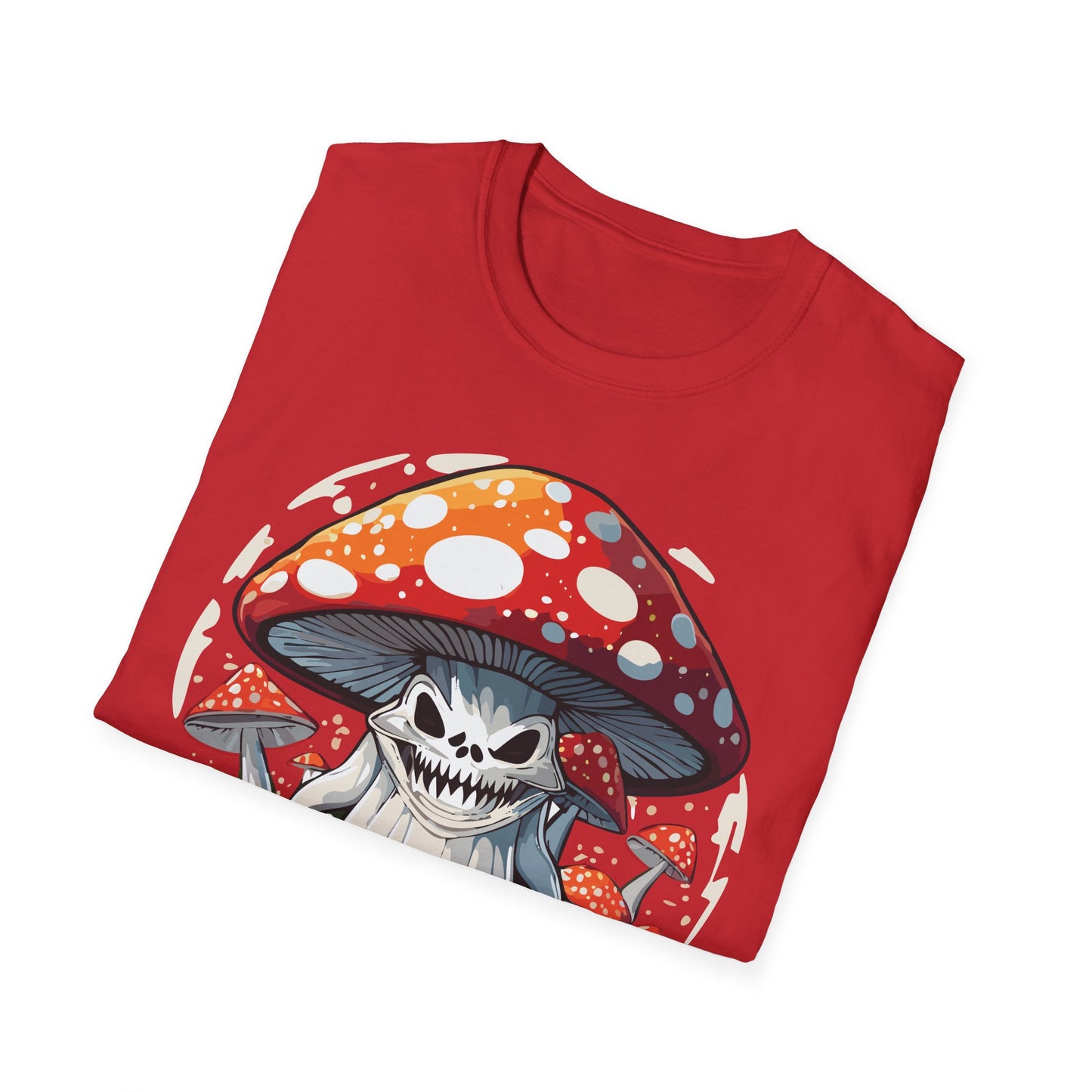 Mashroom Tee Shirt Unisex Softstyle 64000 100 Percent Ring Spun Cotton Funny Mashroom Fungus Design