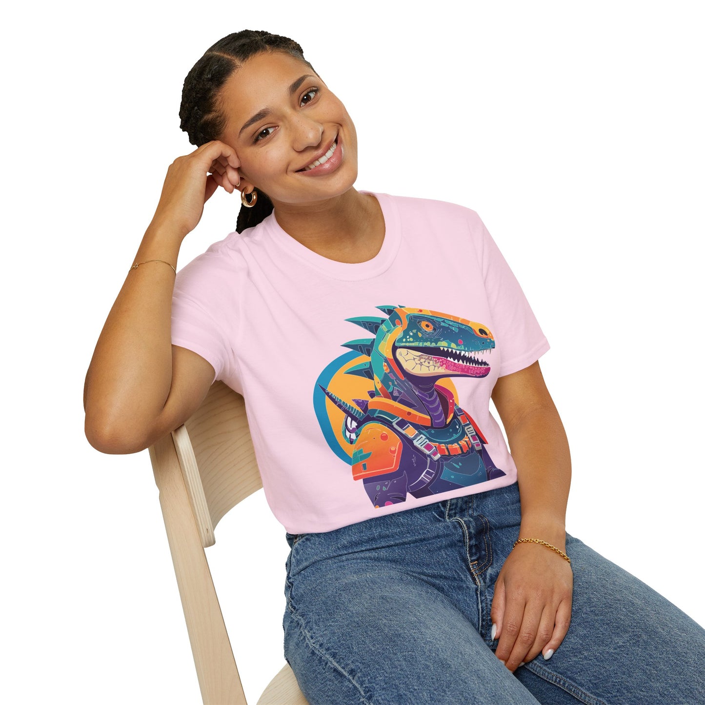 Unisex Alien Cosmos Shirt With Art Design Gildan Softstyle 64000 Short Sleeve Tee