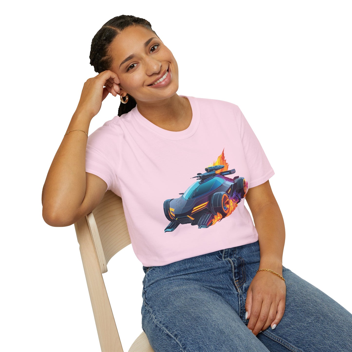 Unisex Car T Shirt Hot Wheels Cars Shirt 100 Percent Ring Spun Cotton Gildan Softstyle Tee