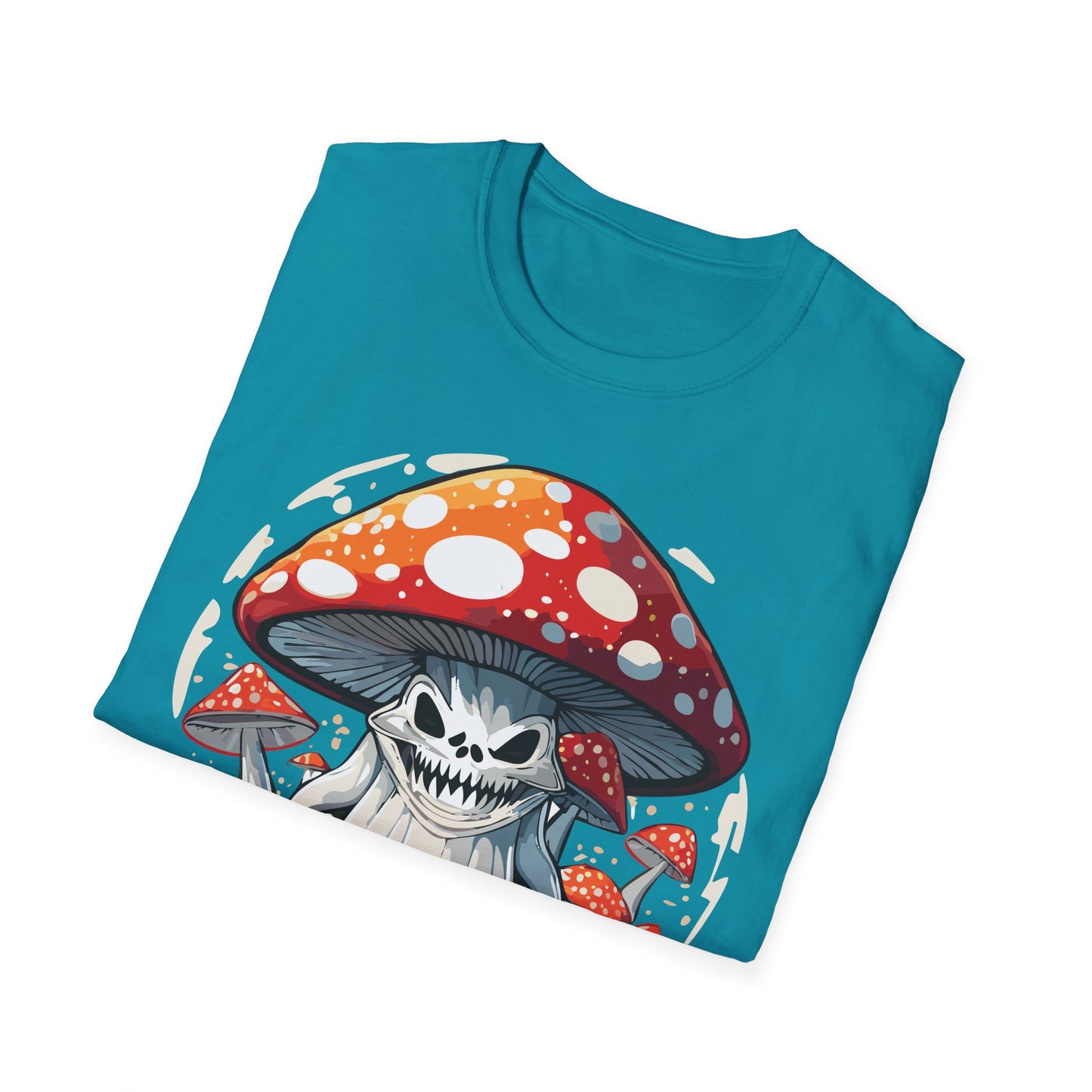 Mashroom Tee Shirt Unisex Softstyle 64000 100 Percent Ring Spun Cotton Funny Mashroom Fungus Design