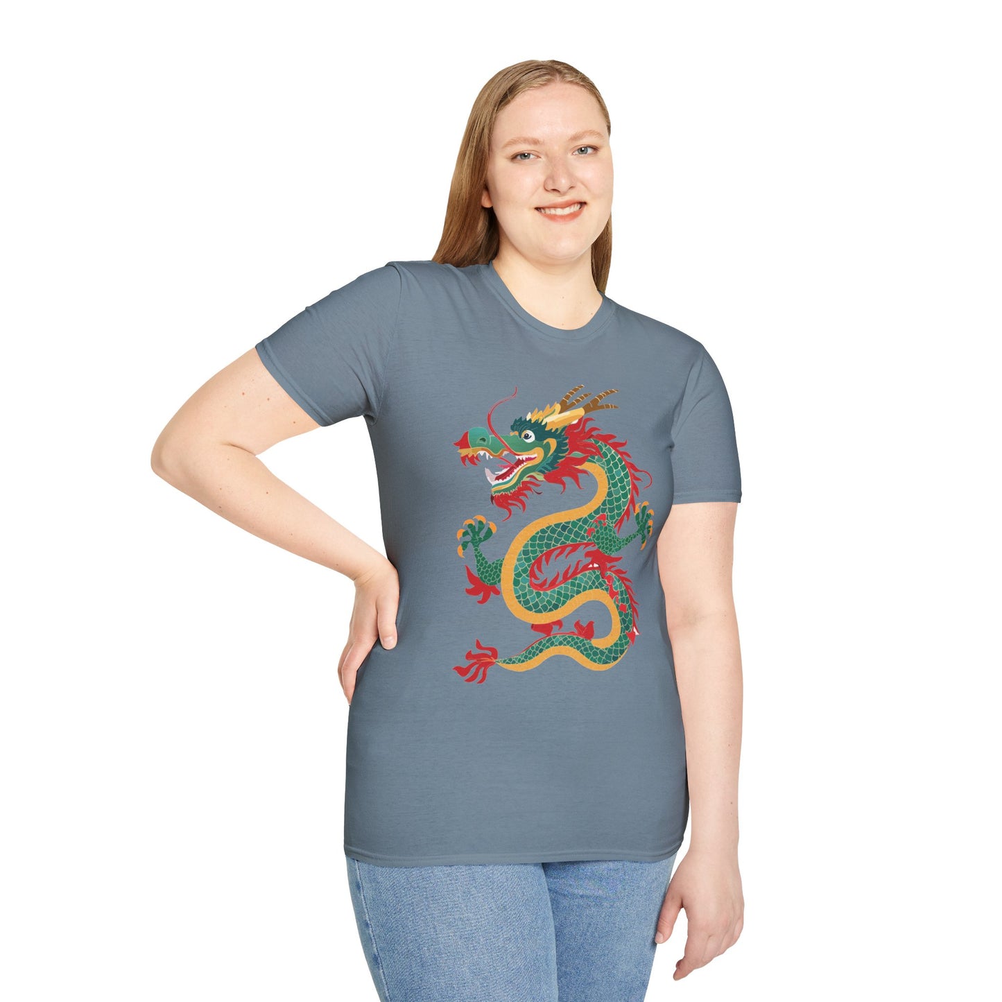 Dragon T Shirt Unisex Dragon Shirt With Animal Art Design Gildan Softstyle Tee 100 Cotton