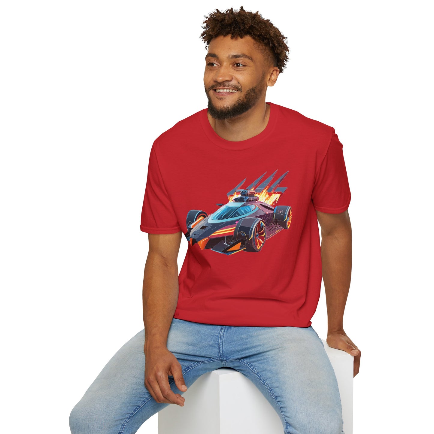 Car T Shirt Unisex Softstyle Cotton Tee With Cars Graphic Hot Wheels Design For Men Women