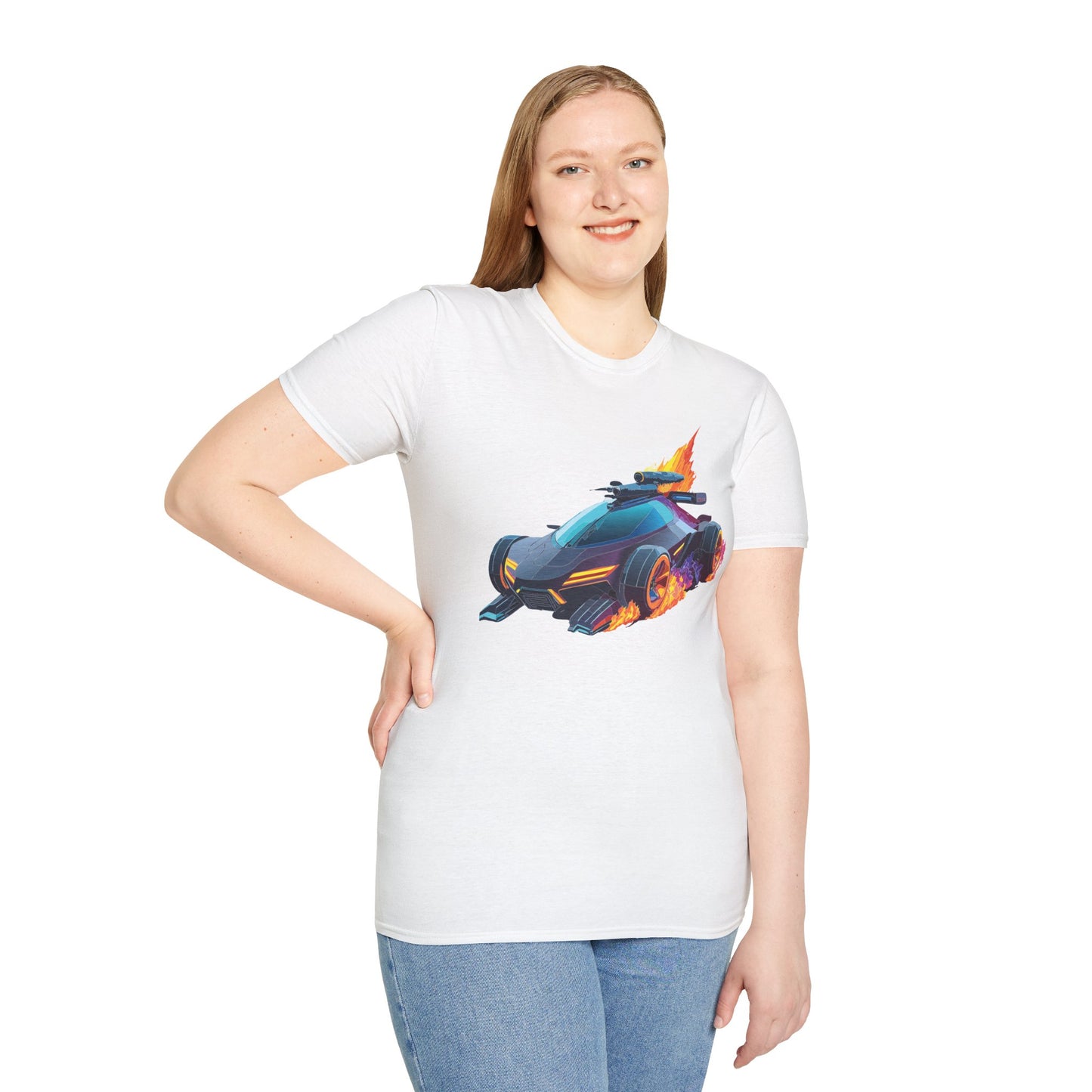 Unisex Car T Shirt Hot Wheels Cars Shirt 100 Percent Ring Spun Cotton Gildan Softstyle Tee