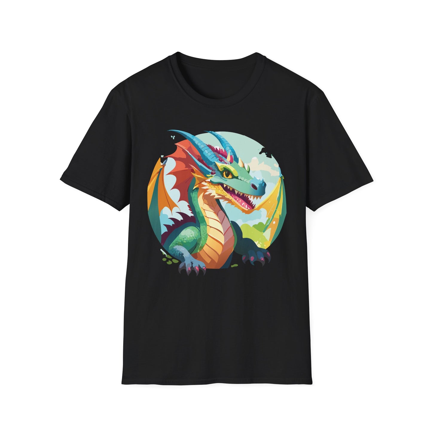 Dragon T Shirt, Dragon Shirt, Shirt with Animals, Animal Shirt