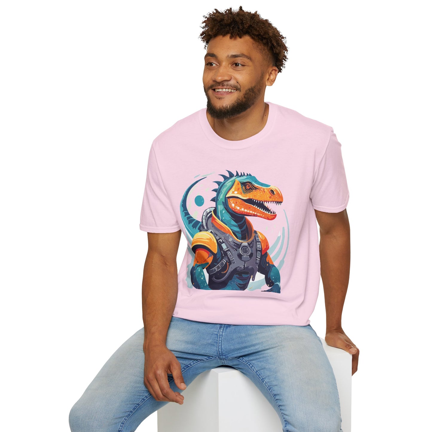 Gildan Alien Cosmos T Shirt Unisex Softstyle 64000 Cotton Tee With Alien Art Design Graphic Print
