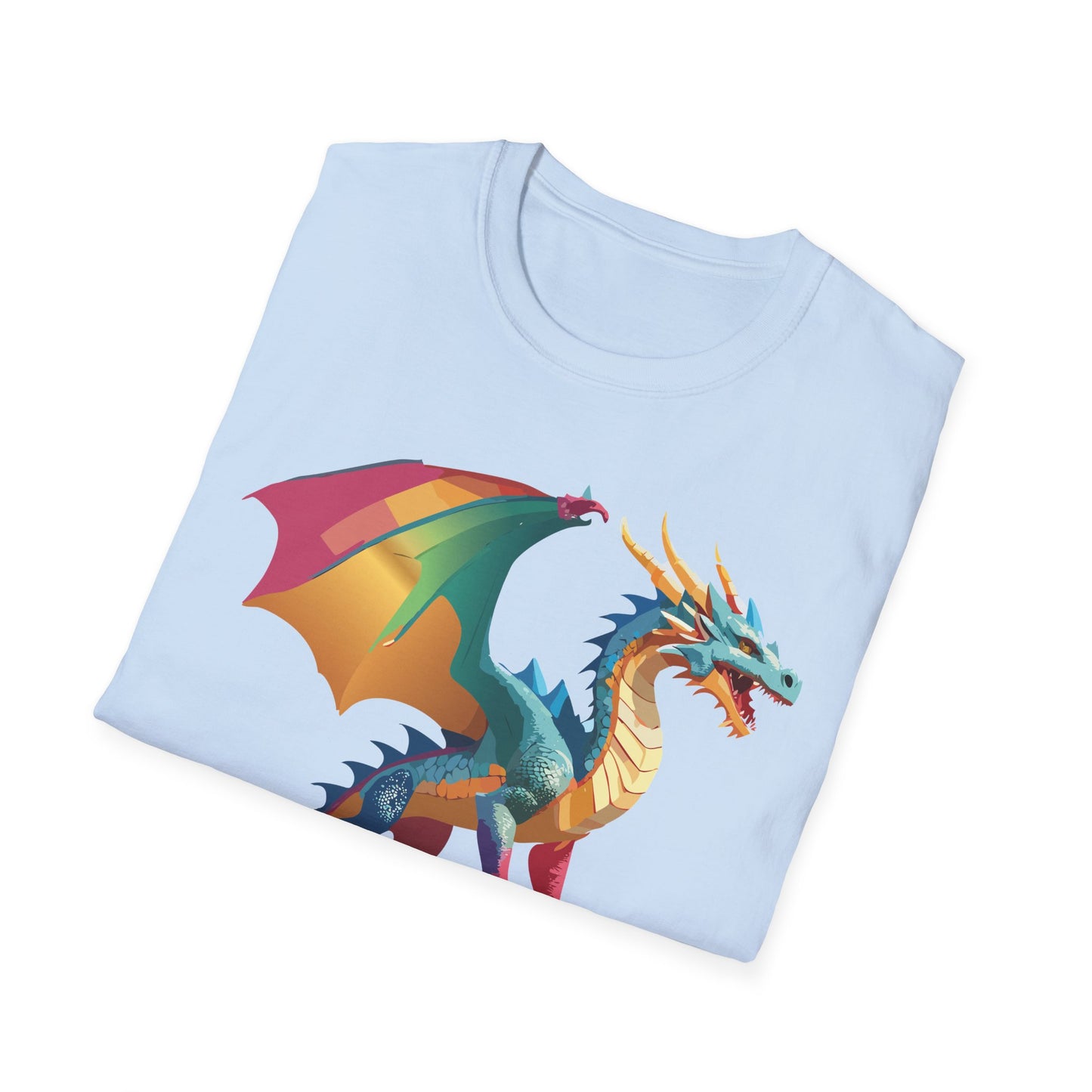 Dragon T Shirt Unisex Dragon Shirt Animal Design Tee Softstyle 100 Percent Ring Spun Cotton