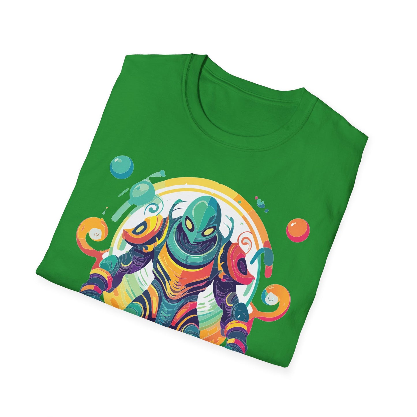 Cosmos Alien T Shirt Unisex Softstyle 64000 with Art Design Durable Comfort Artwork Tee