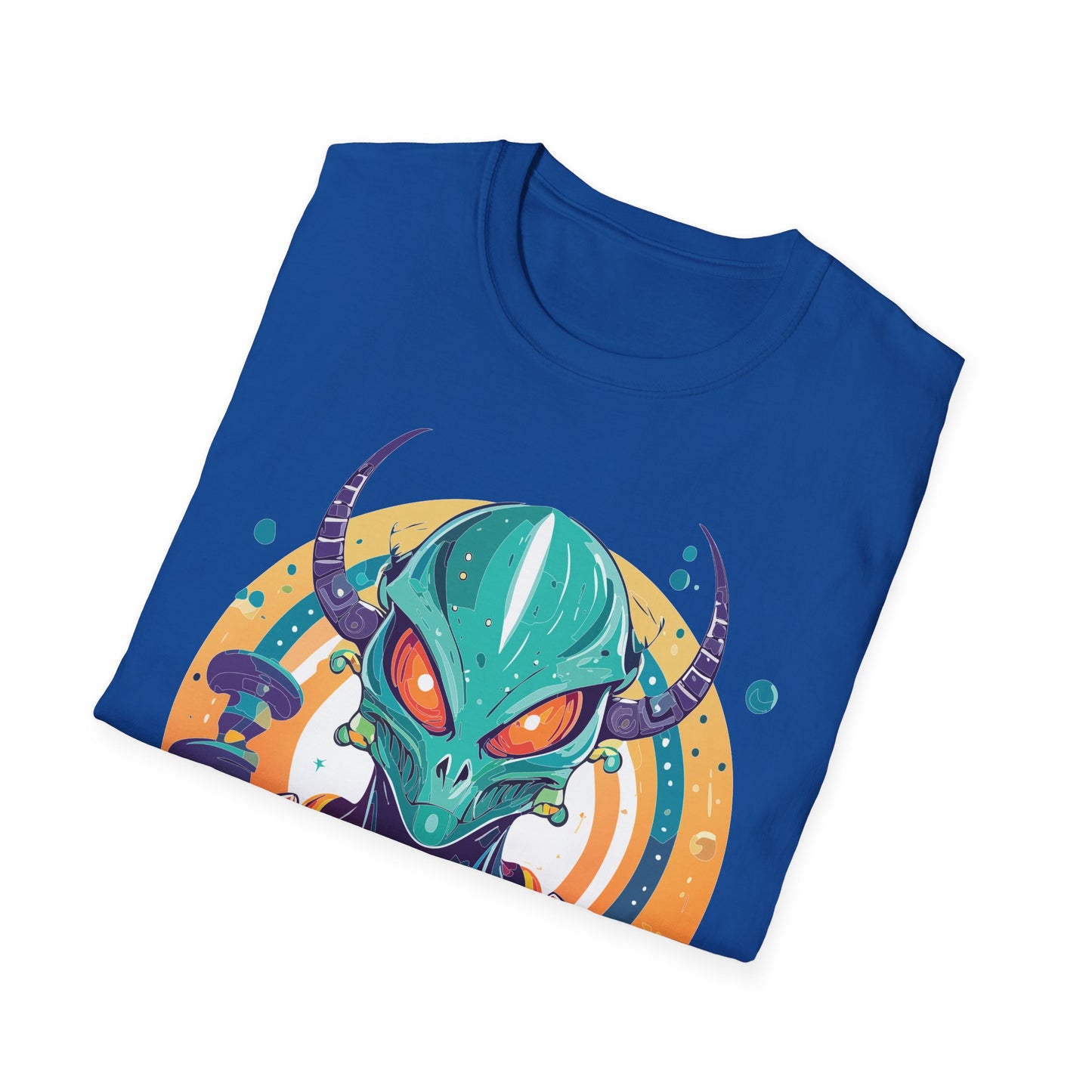 Alien T Shirt Cosmos Shirt Unisex Softstyle Tee 100 Percent Ring Spun Cotton Short Sleeve