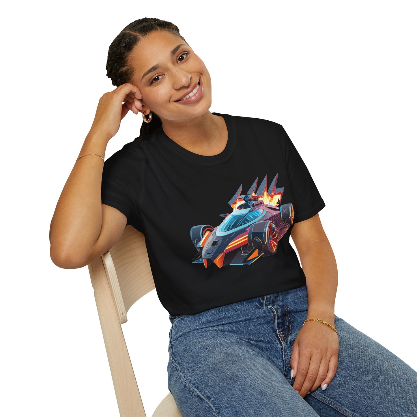 Car T Shirt Unisex Softstyle Cotton Tee With Cars Graphic Hot Wheels Design For Men Women