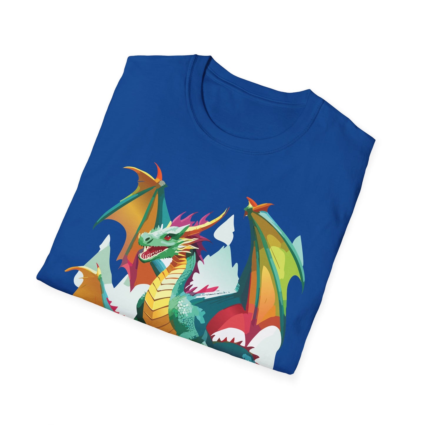Dragon Graphic T Shirt for Men and Women Unisex Animal Design Softstyle Cotton Tee Premium Quality